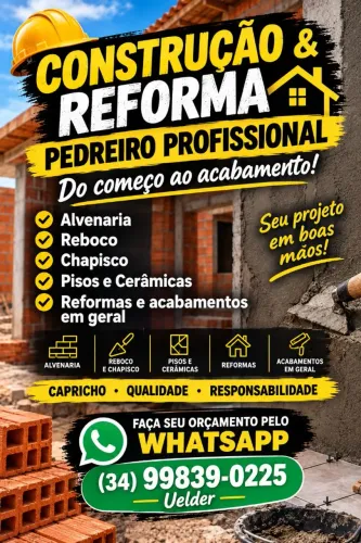 Precisando construir ou reformar? 