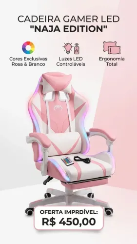Cadeira Gamer com Led