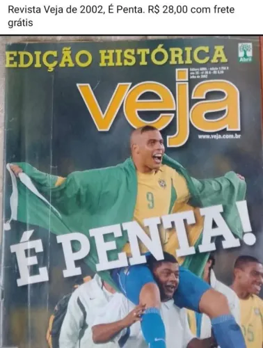 Revista Veja, É PENTA Copa do Mundo 2002