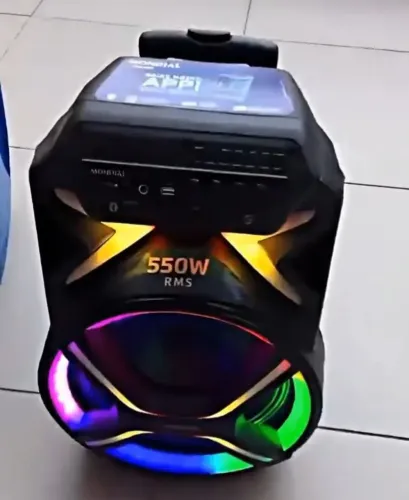 Caixa de som mondial nova 550w de potência