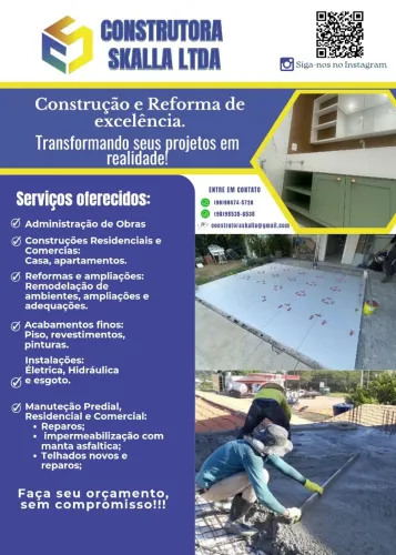 Construtora Skalla: Obras, Reformas e Manutenção Predial