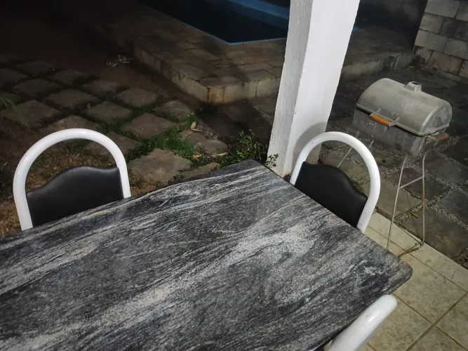 Mesa de mármore 6 lugares 