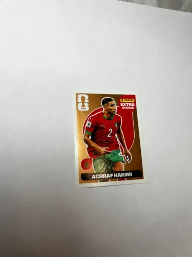 Figurinha Extra Sticker Achraf Hakimi Bronze - Copa do Mundo Panini