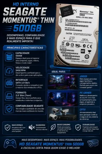 HD Externo de 500gb USB3.0 ALTO DESEMPENHO