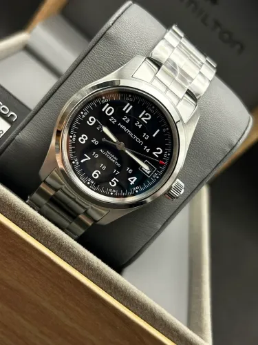 Hamilton Khaki Field Automático Preto H *