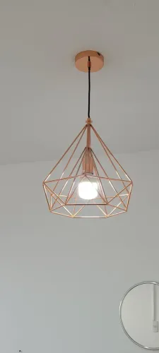 Lustre pendente elegante Rose Gold