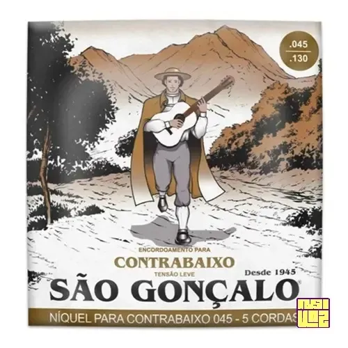 Encordoamento São Gonçalo Baixo 5 Cordas 045