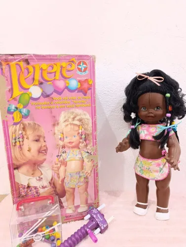 Boneca tererê negra anos 80