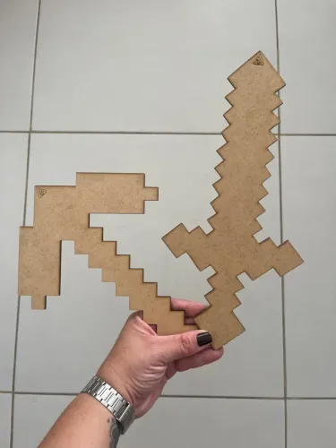 44 PEÇAS MDF MINECRAFT
