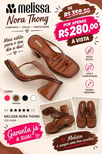 Vende sandália Melissa