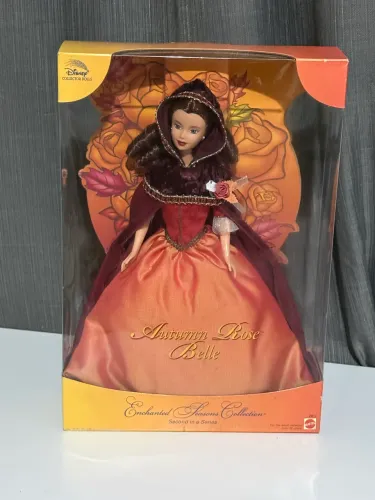 Boneca Barbie Bela Autum Rose (A Bela e a Fera) original Mattel Disney