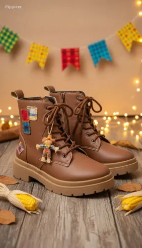 Bota couro sintético
