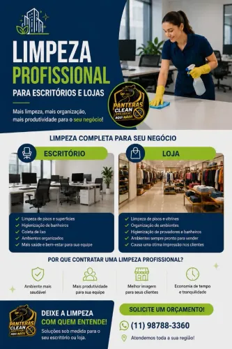 LIMPEZA PROFISSIONAL COMPLETA PARA SEU NEGÓCIO 