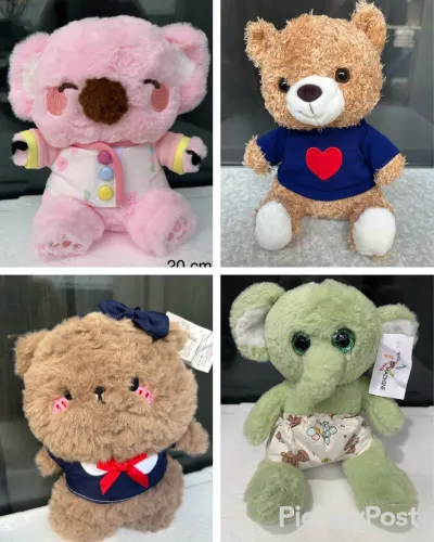 Urso em pelucia com roupinha BR Machine