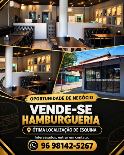 Vendo hamburgueria completa!