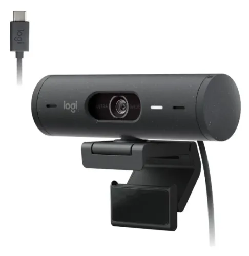 Webcam Full HD Logitech Brio 500 - Grafite