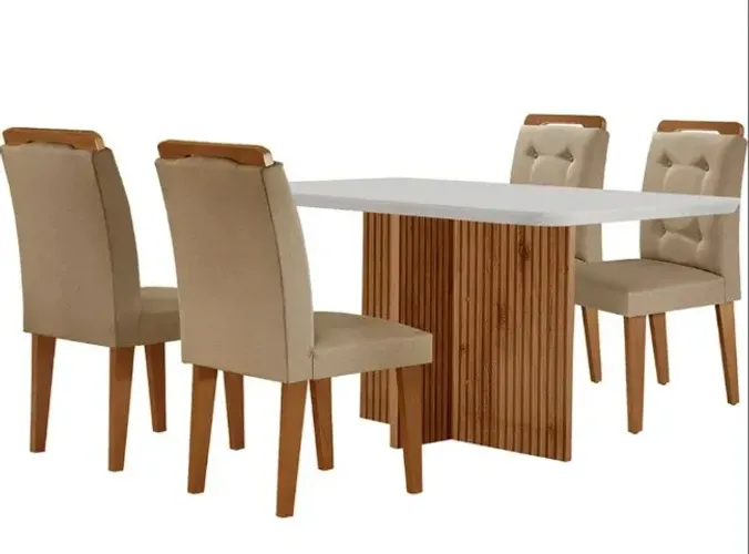 Mesa De Jantar 4 cadeiras nova embalada.