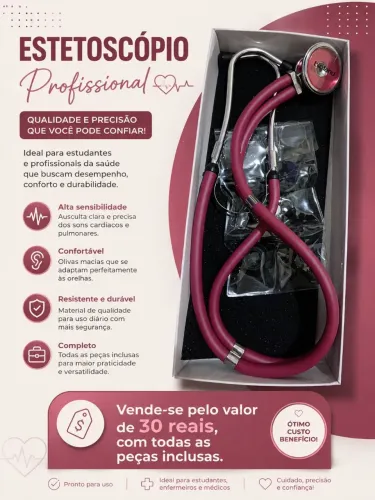 Vende se estetoscópio
