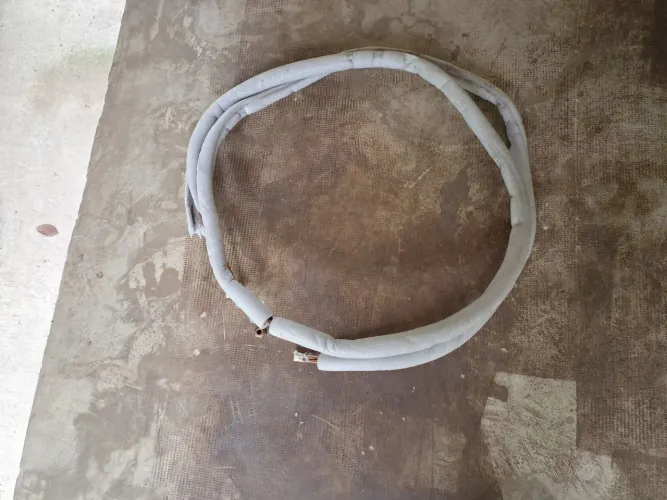Tubo de cobre com 4 metros para ar condicionado split + suporte