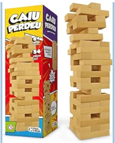 Brinquedo infantil - Caiu perdeu - 54 peças