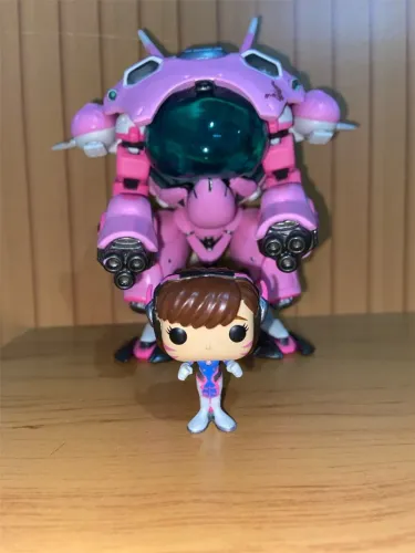 Funko Pop D.Va com MEKA #177 Overwatch - Conjunto sem caixa - DVa Blizzard