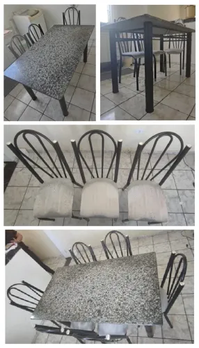 Mesa Mármore 6 lugares