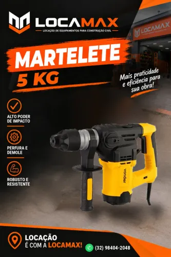 aluguel de martelete 5kg