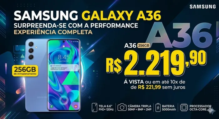Celular Samsung A36 256gb