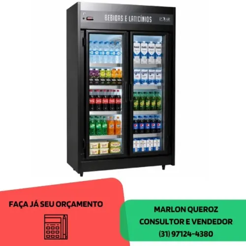 Expositor Refrigerado 2 Portas Polar Novo