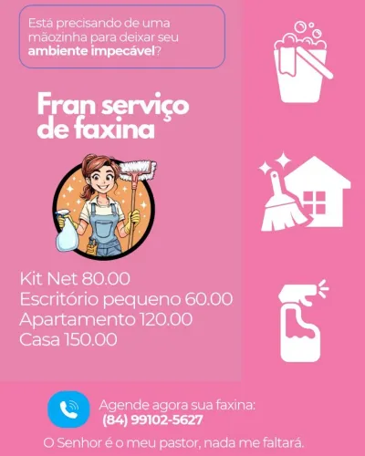 Faço faxinas