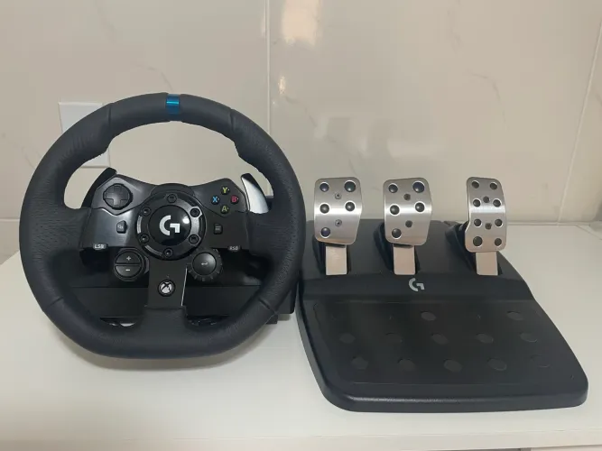 Volante e Pedais - logitech G923 Xbox -ps5 - pc 