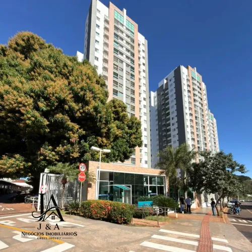 Apartamento com 69m², mobiliado no Condomínio Acqua Verano no São Francisco em Campo Grand