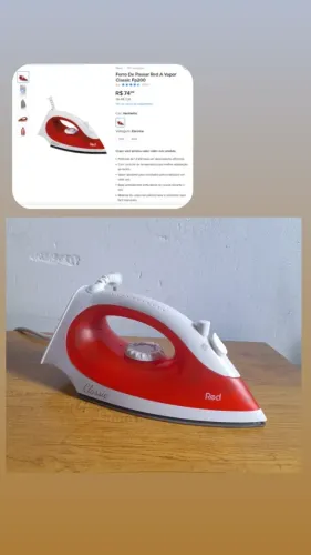 Ferro de roupa clássic anti antiaderente