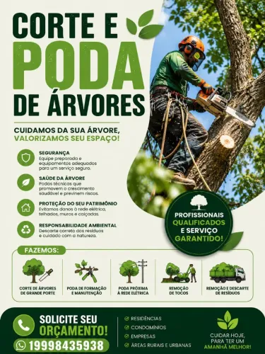 Corte e poda de árvore 