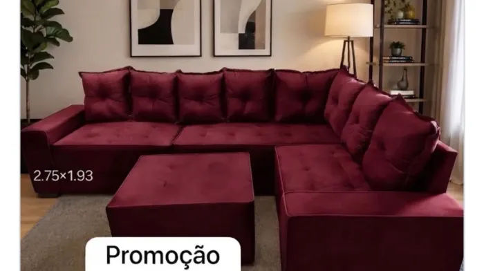 Sofá Canto Promoção Direto de Fábrica Para sua Casa