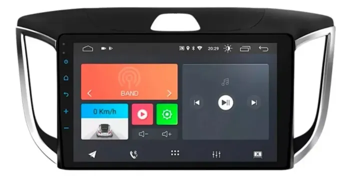 Central Multimídia Android Faaftech 9 Pol. FT-MM-CMA9 Creta 2016 a 2024