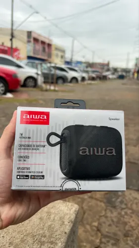 Caixa de som AIWA de 7 W qualidade muito boa