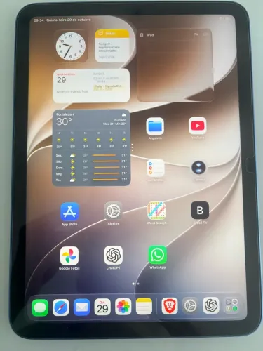 iPad 10ª Geração 64GB Wi-Fi Azul | Estado de Zero + Capa