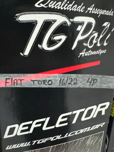 Calha de chuva tg poli para Fiat toro 16/22 na promoção só 160,00