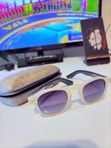 Óculos De Sol Masculino Polarizado Citrino (Azul e Branco)