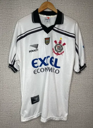 camisa Corinthians penalty 1997 branca tamanho gg original da época