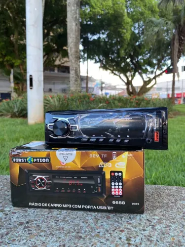 Som automotivo First option USB/BT e leitor