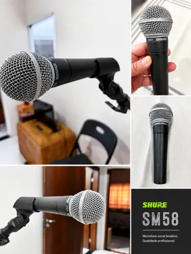 Microfone Shure SM58 - Novo | Qualidade Profissional