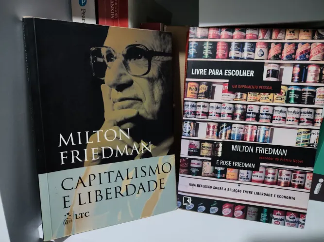 Conjunto Milton Friedman: Livre para escolher e Capitalismo e liberdade
