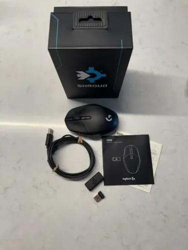  Logitech g303 Shroud Edition, raridade Mouse gamer profissional