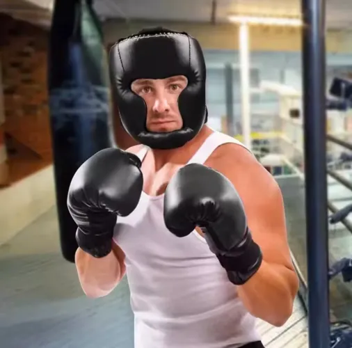 Capacetes de boxe 