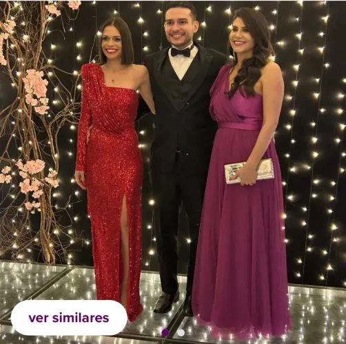 vestido de festa ROSA - tamanho M