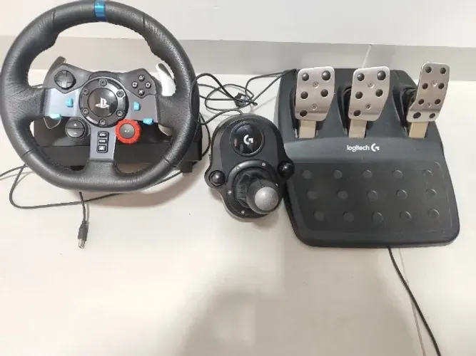 VOLANTE LOGITECH G29 + CÂMBIO H-SHIFTER + PEDALEIRA ?