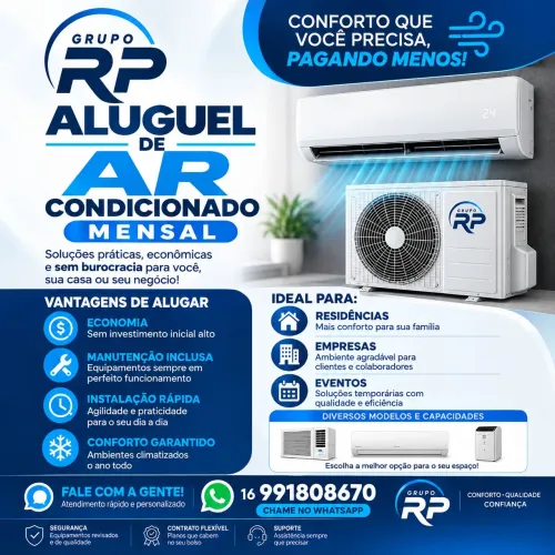 Aluguel mensal ar condicionado