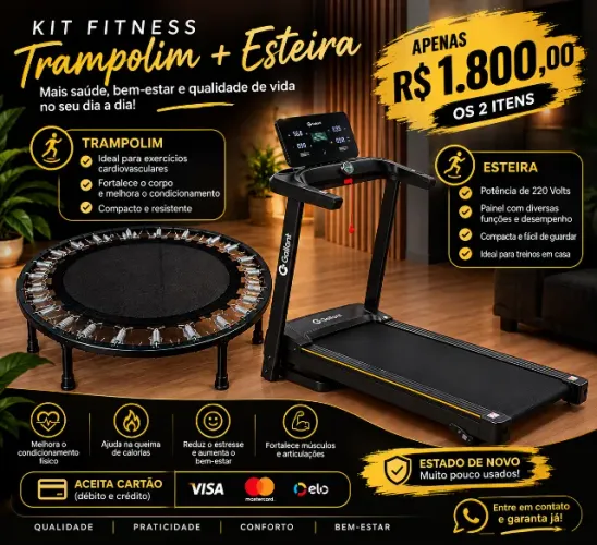 Vende-se esteira e Jump